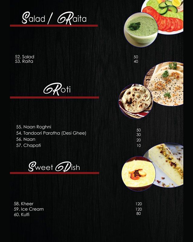 Dua Restaurant Karachi Menu