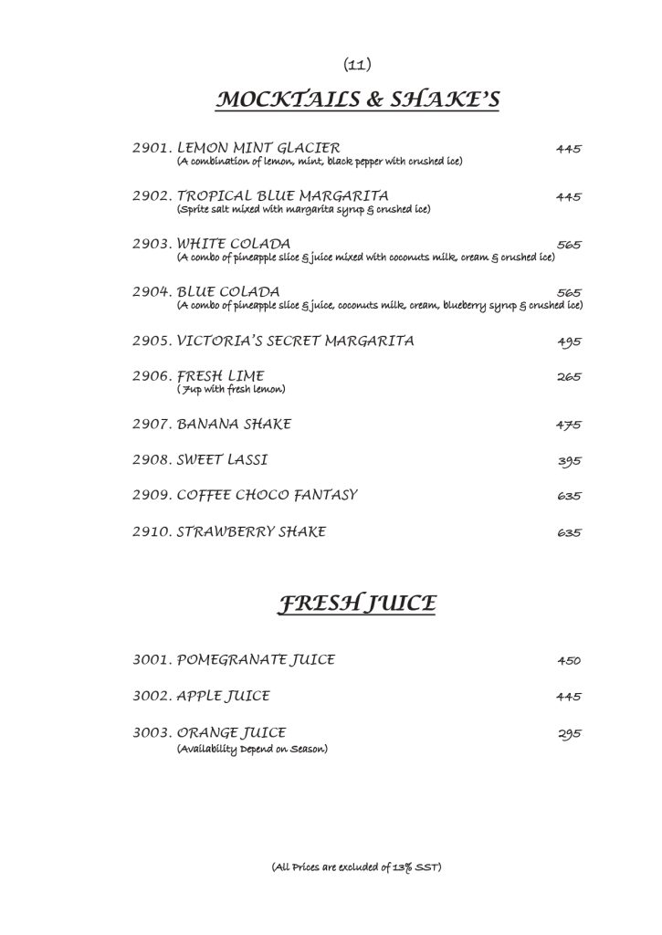 Kolachi Restaurant Menu Do Darya Karachi11